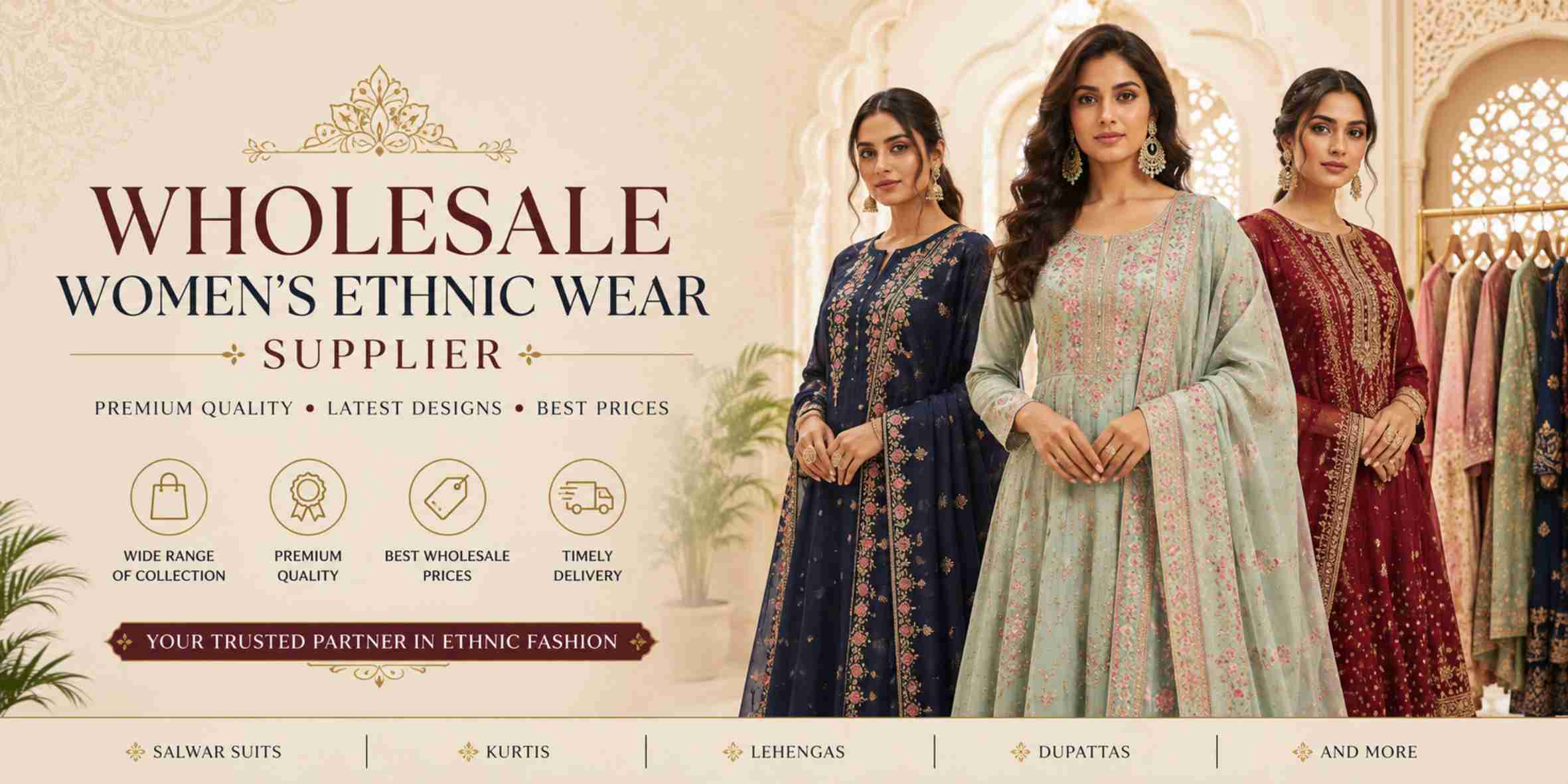 Wholesale Women's Ethnic Wear Supplier for Global Fashion Businesses | Fashionexport