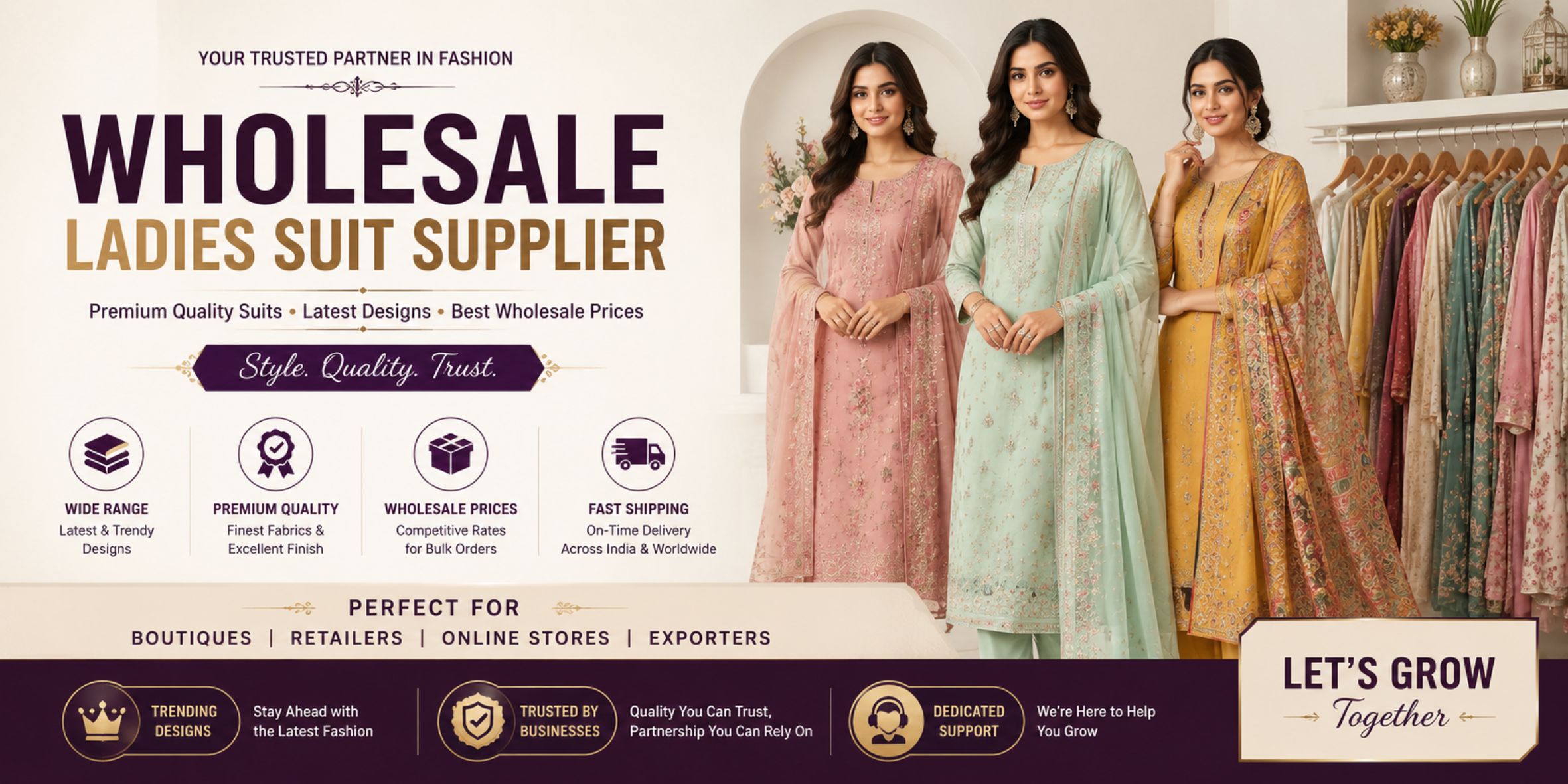 Wholesale Ladies Suit Supplier for Global Retailers & Fashion Brands | Fashionexport