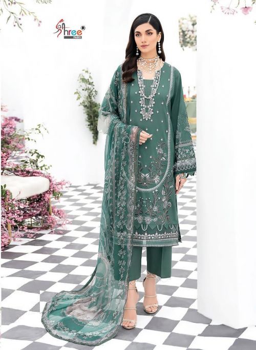 Shree Chevron Luxury Lawn Collection Vol 16 Chiffon Pakistani Suit