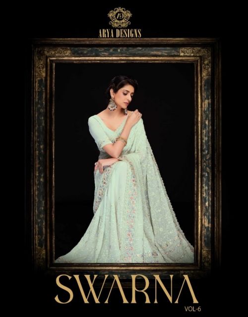 Arya Swarna Vol 6 Exclusive Georgette Saree Collection