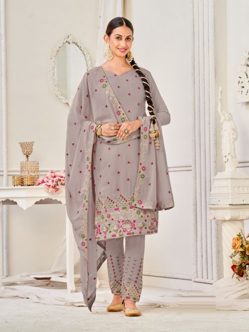 Om 119 Embroidery Georgette Suit Collection