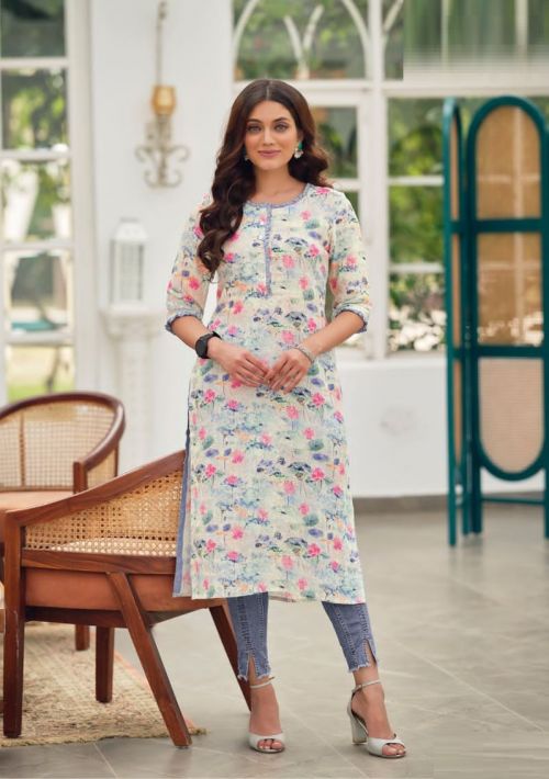 Deeptex Queen India 1 Casual Printed Kurti With Pant Collection Design  Catalog