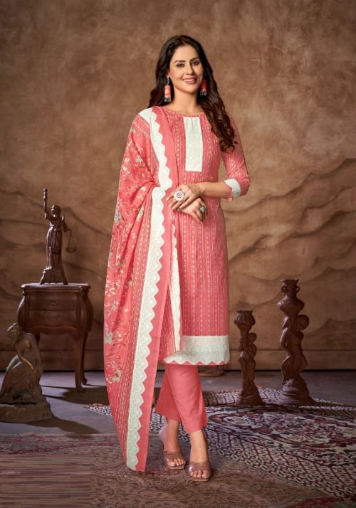 Skt Resham Readymade Digital Khadi Print Cotton Suit