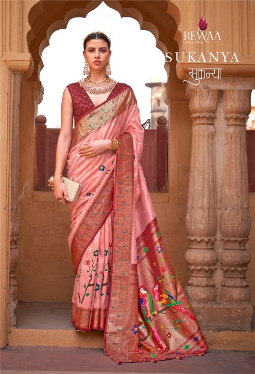 Rewaa Sukanya Jacquard Designer Banarasi Silk Sarees Collection