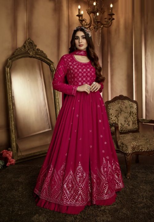 Master 51173 Colors Georgette Embroidery Designer Gown