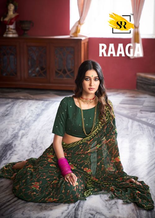Sr Raaga Georgette Casual Printed Saree Collection
