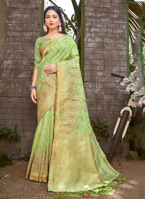 BunawatJalsa Jacquard Designer Banarasi Silk Sarees Collection
