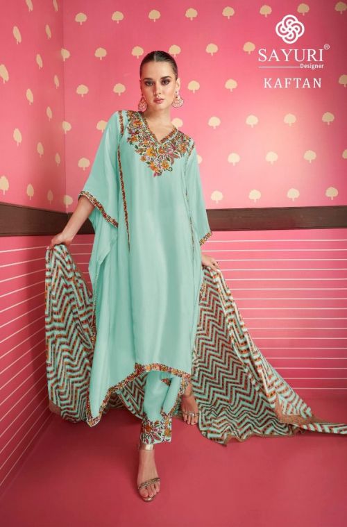Sayuri Adonia Kaftan Silk Disgner Salwar Suits Collection