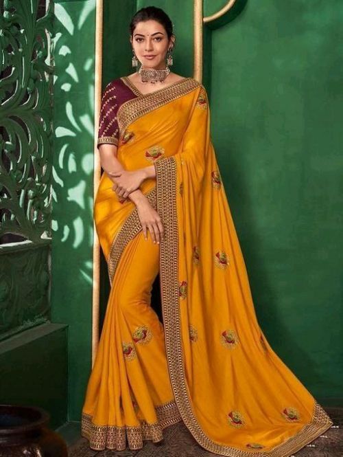 Kajal Vivah Silk Bollywood Classic Fancy Saree Collection