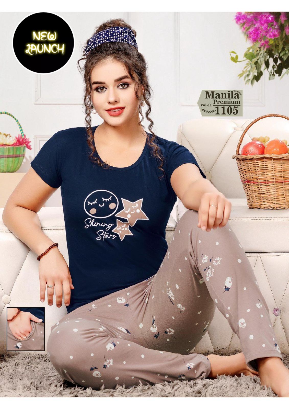 Summer Special Vol 1101 Hosiery Cotton Night Suits Set