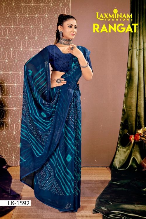 Laxminam Rangat Designer Vichitra Silk Sarees Collection