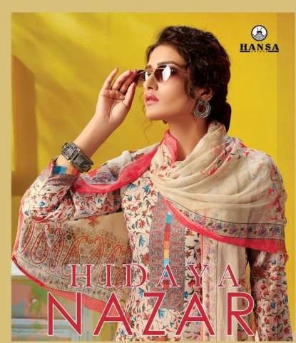 Hansa Hidaya Nazar Designer Pashmina Dress Material