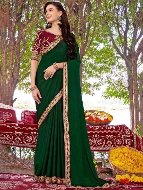 Aarushi vol 2 Silk Embroidery Designer Saree Collection