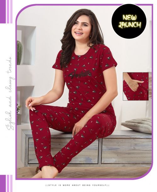 Summer Special Vol B 479 Printed Sooft Cotton Night Suit