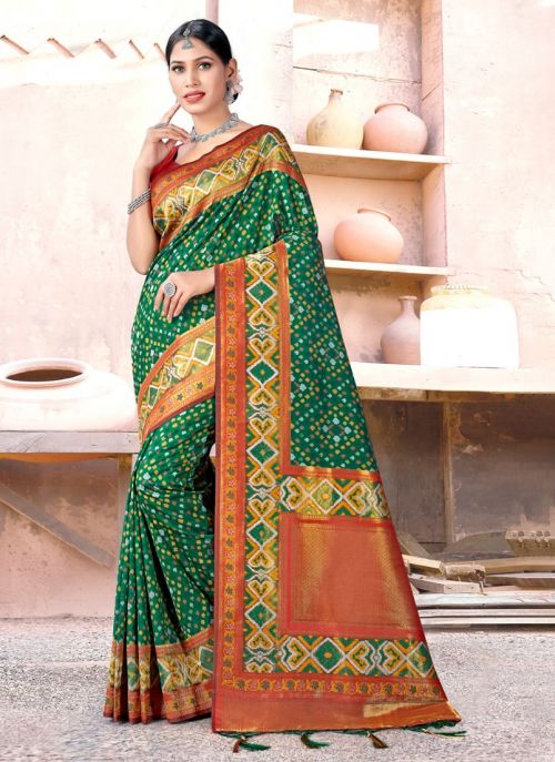 Bunawat Varmala Traditional Patola Silk Saree Collection