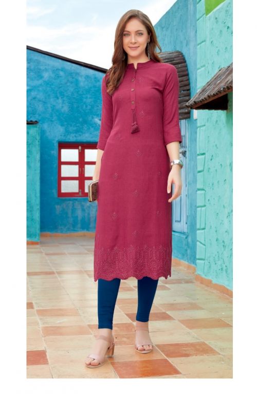Rangmaya Ripple Regular Wear Straight Designer Kurti Collection