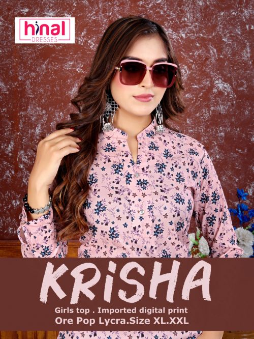 Hinal Krisha Stylish Digital Printed Fancy Crop Top Collection