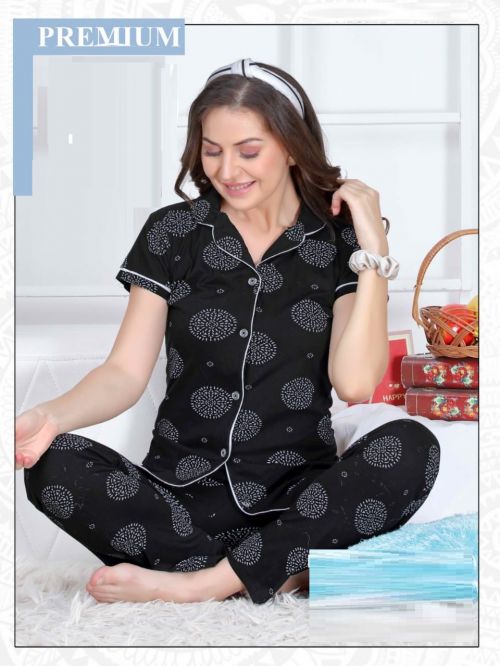 Summer Special A0130 Printed Cotton Night Wear Suite Collection
