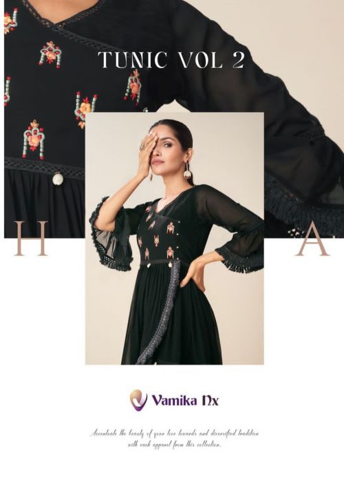 Vamika Nx Tunic Vol 2 Designer Fancy Stylish Short Top Collection