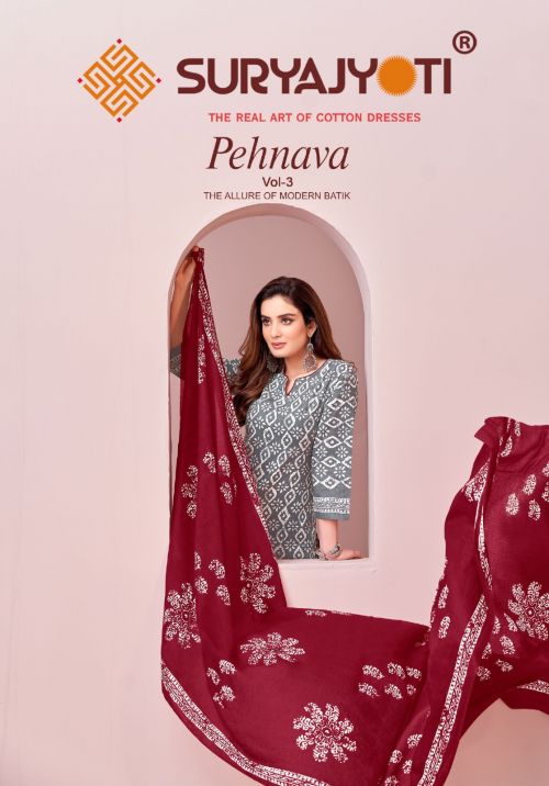 Suryajyoti Pehnava Vol 3 Daily Wear Cotton Dress Material Collection