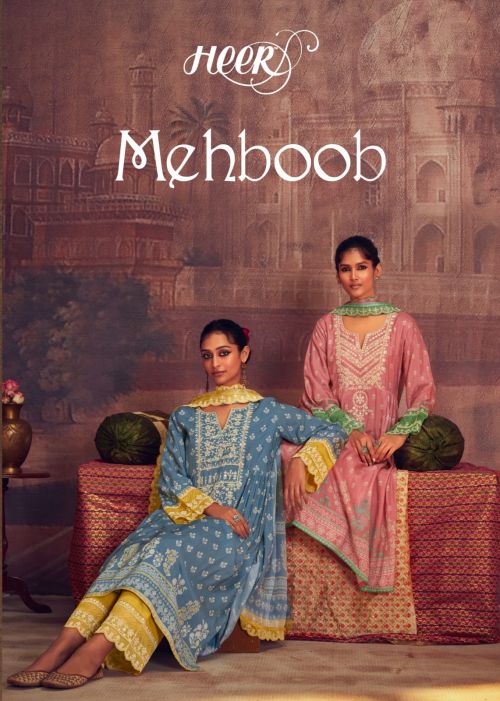 Kimora Heer Mehboob Printed Masleen Designer Salwar Suits