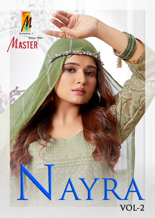 Master Vol 2 Nayra Rayon Designer Long Kurti Pant With Dupatta Collection