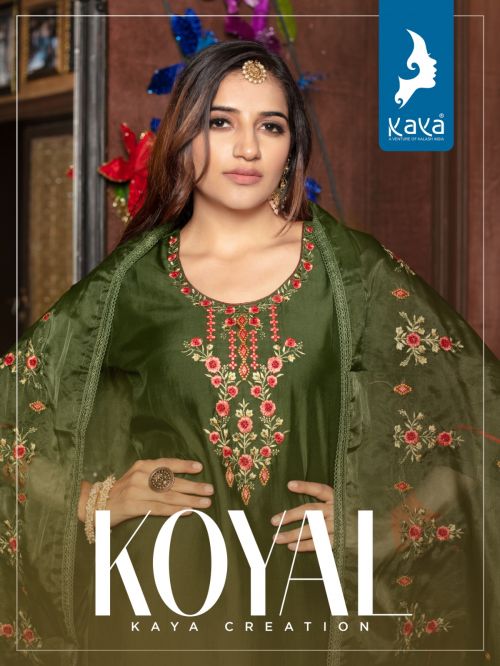 Kaya Koyal Designer Festive Wear Silk Kurti Pant With Dupatta Collection