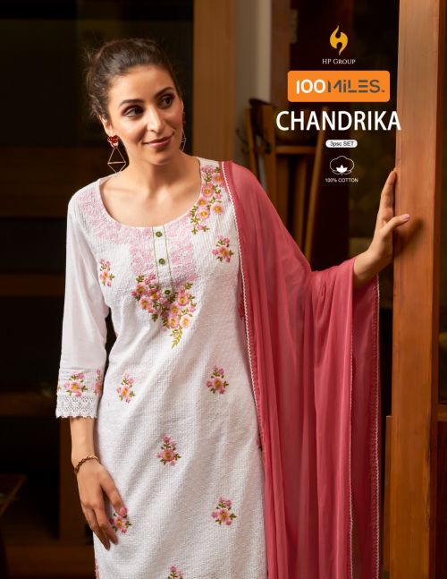 100 Miles Chandrika Pure Cotton Ethnic Wear Kurti Pant With Dupatta Collection