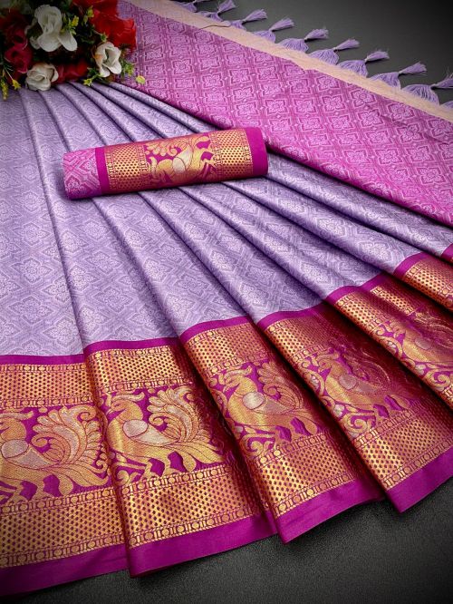 Aab South Peacock Traditional Cotton Silk Saree Collection
