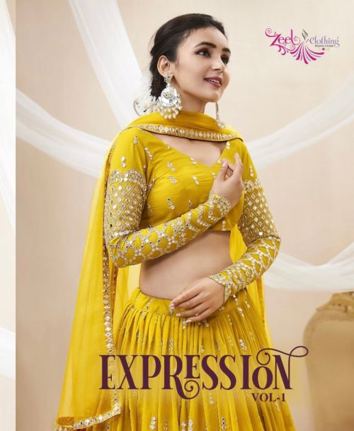Zeel Expression Vol 1 Wedding Georgette Designer Lehenga Choli Collection