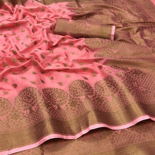 Aab Sunanda Pure Lilen Fancy Festival Soft Silk Saree Collection