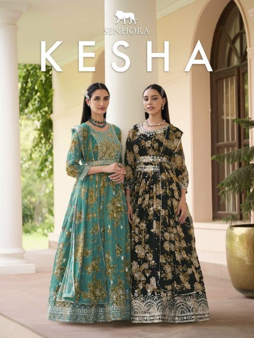 Senhora Kesha Printed Anarkali Designer Long Gown Collection