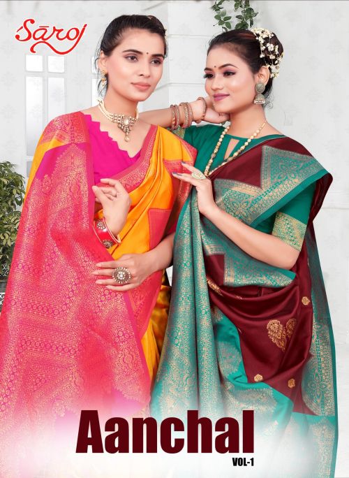 Saroj Aanchal Vol 1 Designer Silk Saree Collection
