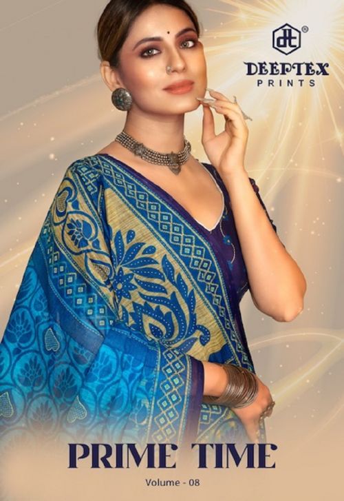 Deeptex Prime Time 8 Pure Cotton Daily Wear Saree Collection