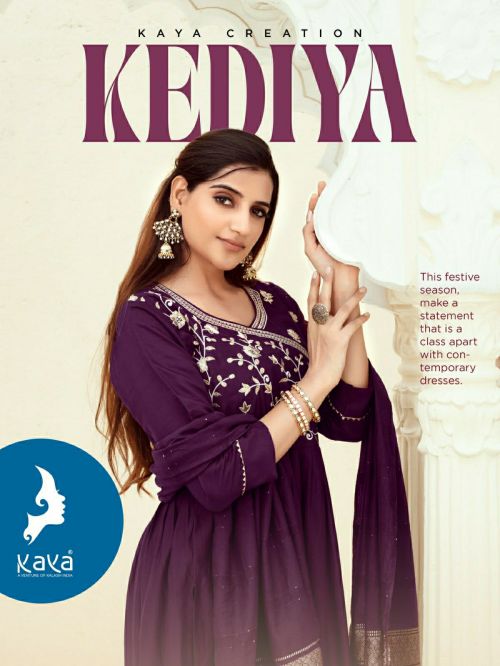 Kaya Kediya Silk Wear Designer Kurti Pant With Dupatta Collection