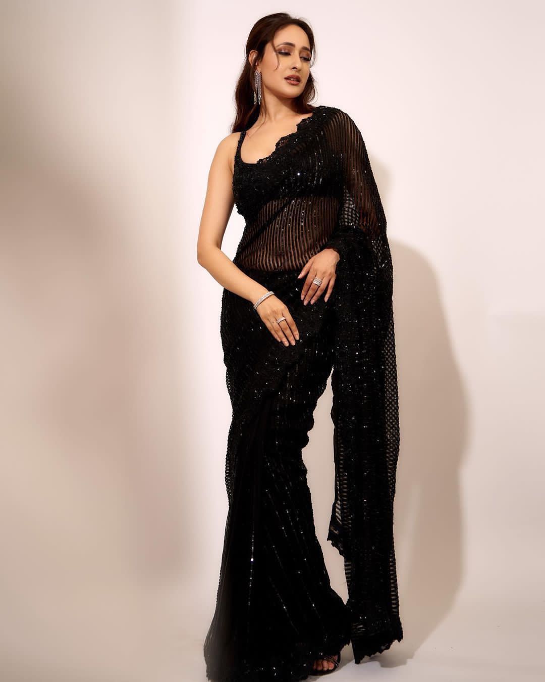 Priyanshu Bollywood Designer Georgette Party wear Saree Collection