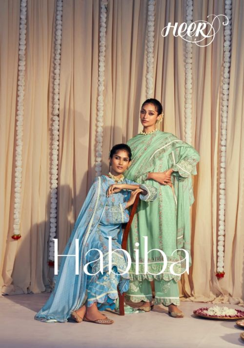 Kimora Heer Habiba Embroidery Designer Digital Printed Suits Collection
