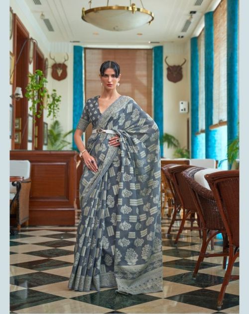 Rajtex Karima Lucknowi Exclusive Designer Chikankari Weaving Sarees Collection