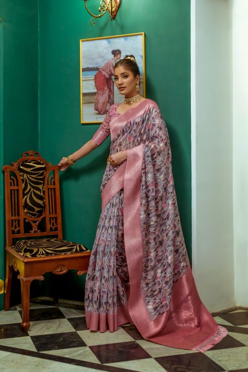 Sc Ws Sudha Soft Muga Silk Printed Saree Collection