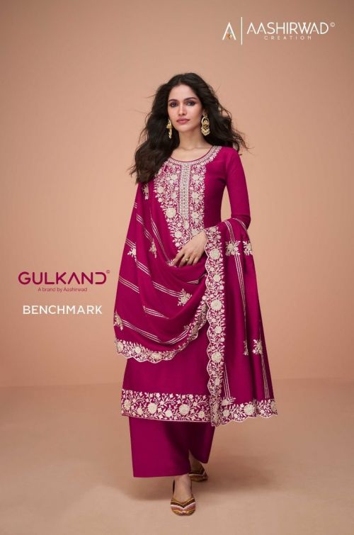 Aashirwad Gulkand Benchmark Premium WHolesale Salwar Suits