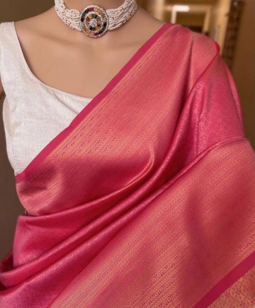 Soft Silk 161 Beautiful Rich Pallu Banarasi Lichi Silk Saree Collection