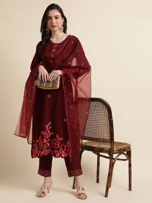 Salimar Vol 11 Fancy Wear Silk Ready Made Kurti Collection