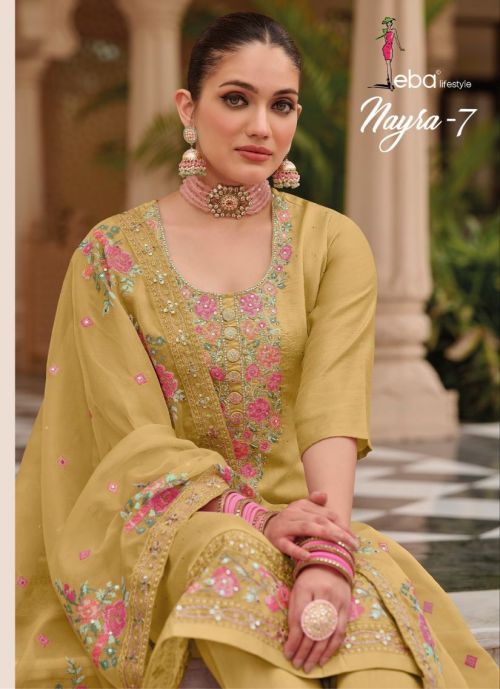 Eba Nayra Vol 7 Viscose Silk Emboidery Salwar Kameez Collection