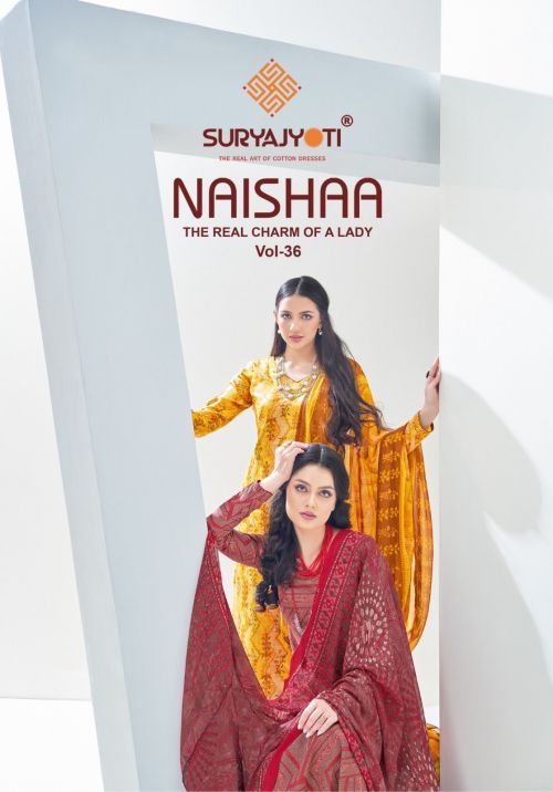 Suryajyoti Naishaa Vol 36 Cotton Dress Material Collection