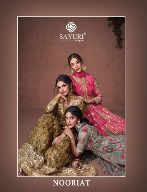 Sayuri Nooriat Organza Embroidery Designer Salwar Suits Collection