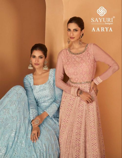 Sayuri Aarya Heavy Embroidery Designer Salwar Suits Collection