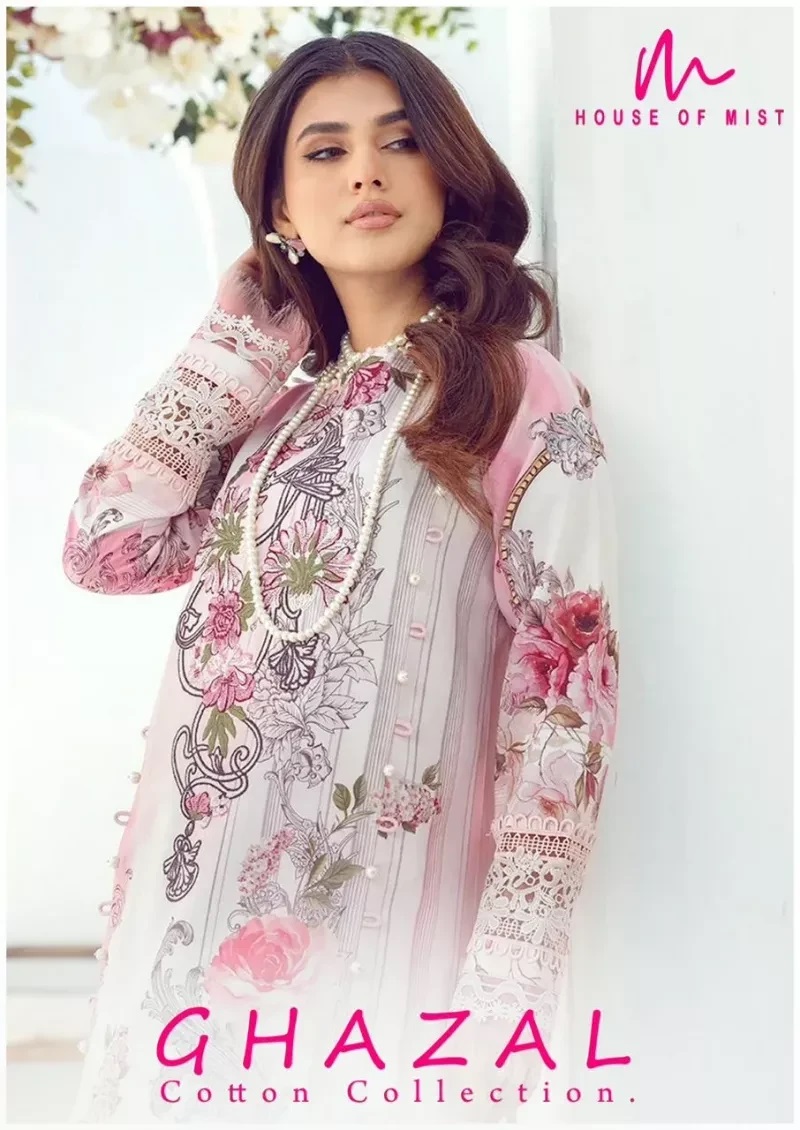 House Of Mist Ghazal Pakistani Cotton Dress Material Collection