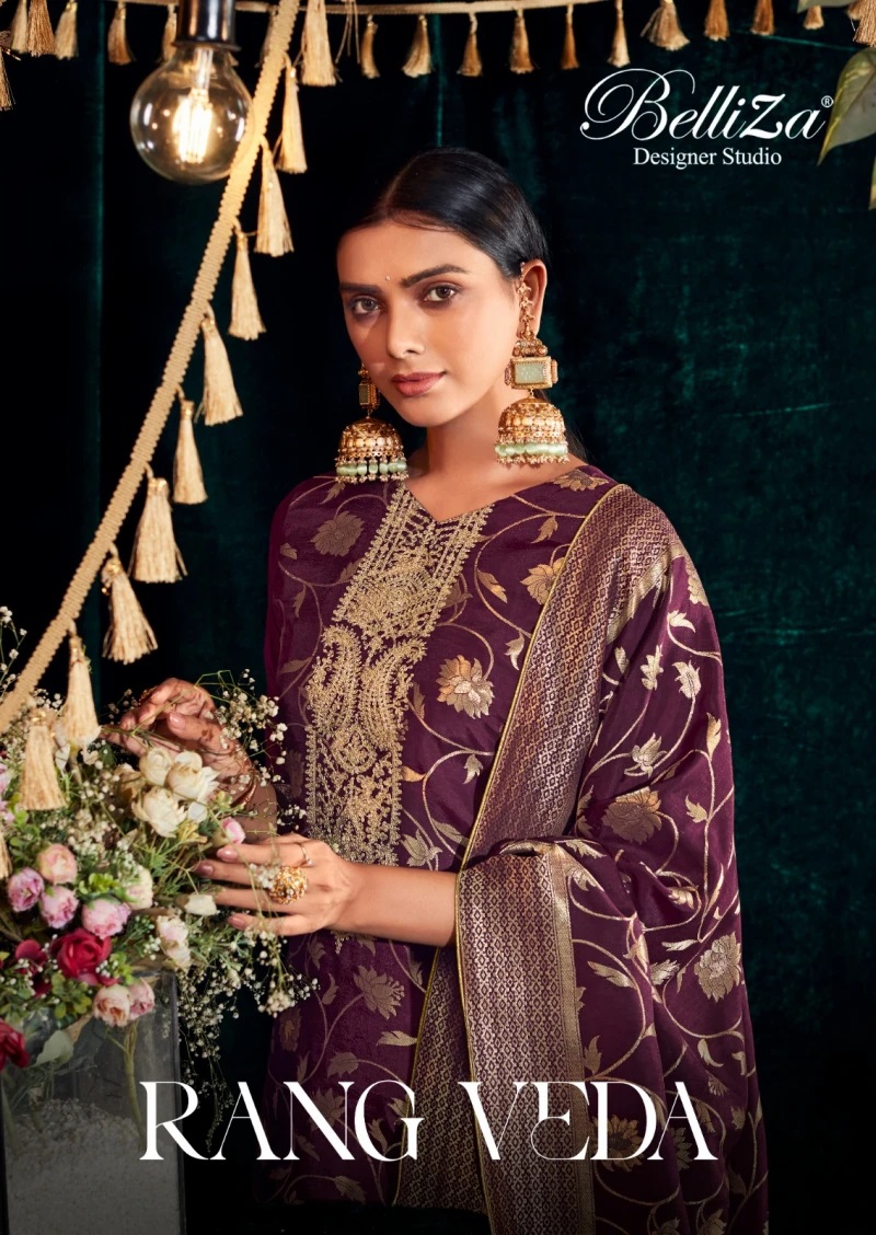 Belliza Rang Veda Festive Wear Designer Embroidery Salwar Suit