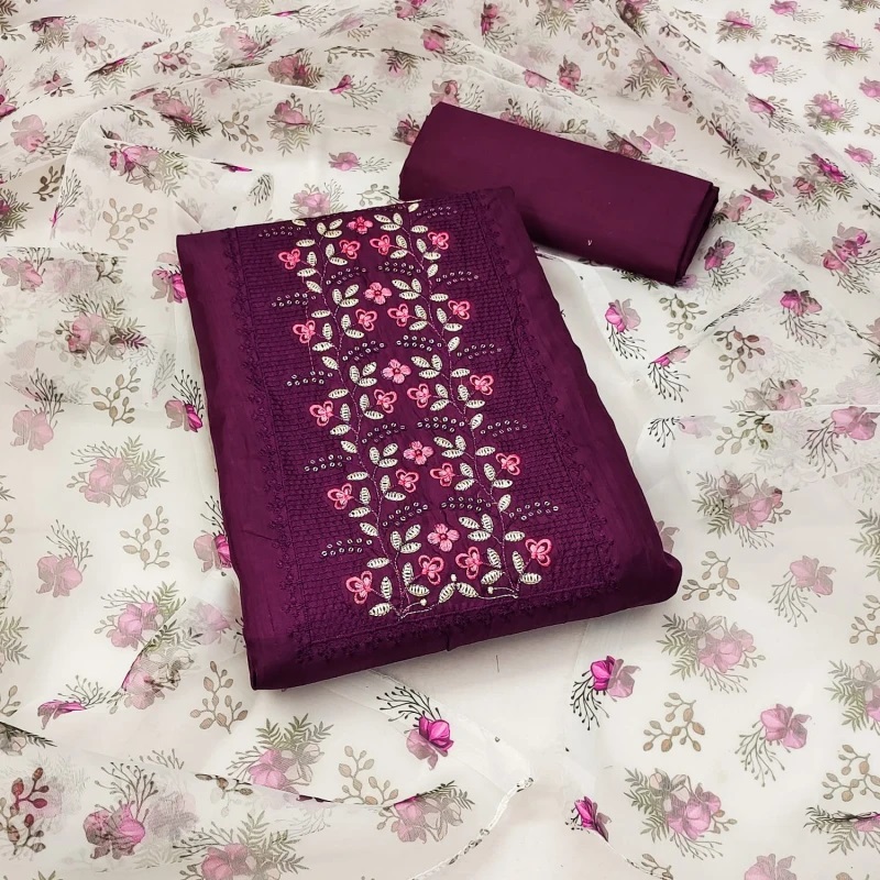 Coco Organza 1 Casual Silk Dress Material Collection