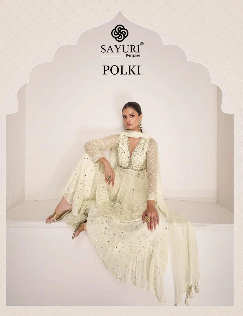 Sayuri Polki Georgette Designer Salwar Suits Collection